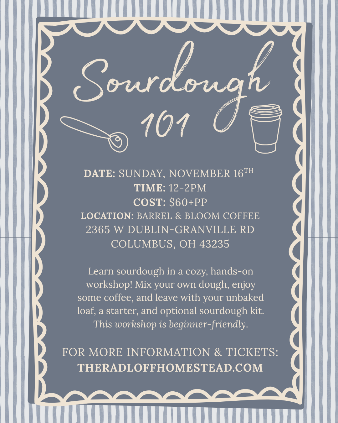 Sourdough 101 @ Barrel & Bloom Coffee