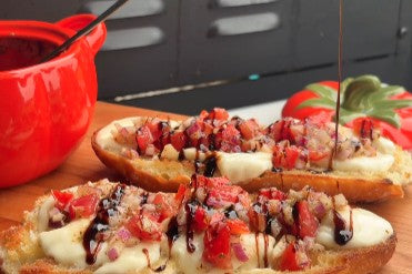 Easy Garden Fresh Grilled Bruschetta