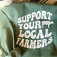 Support Your Local Farmers Crewneck