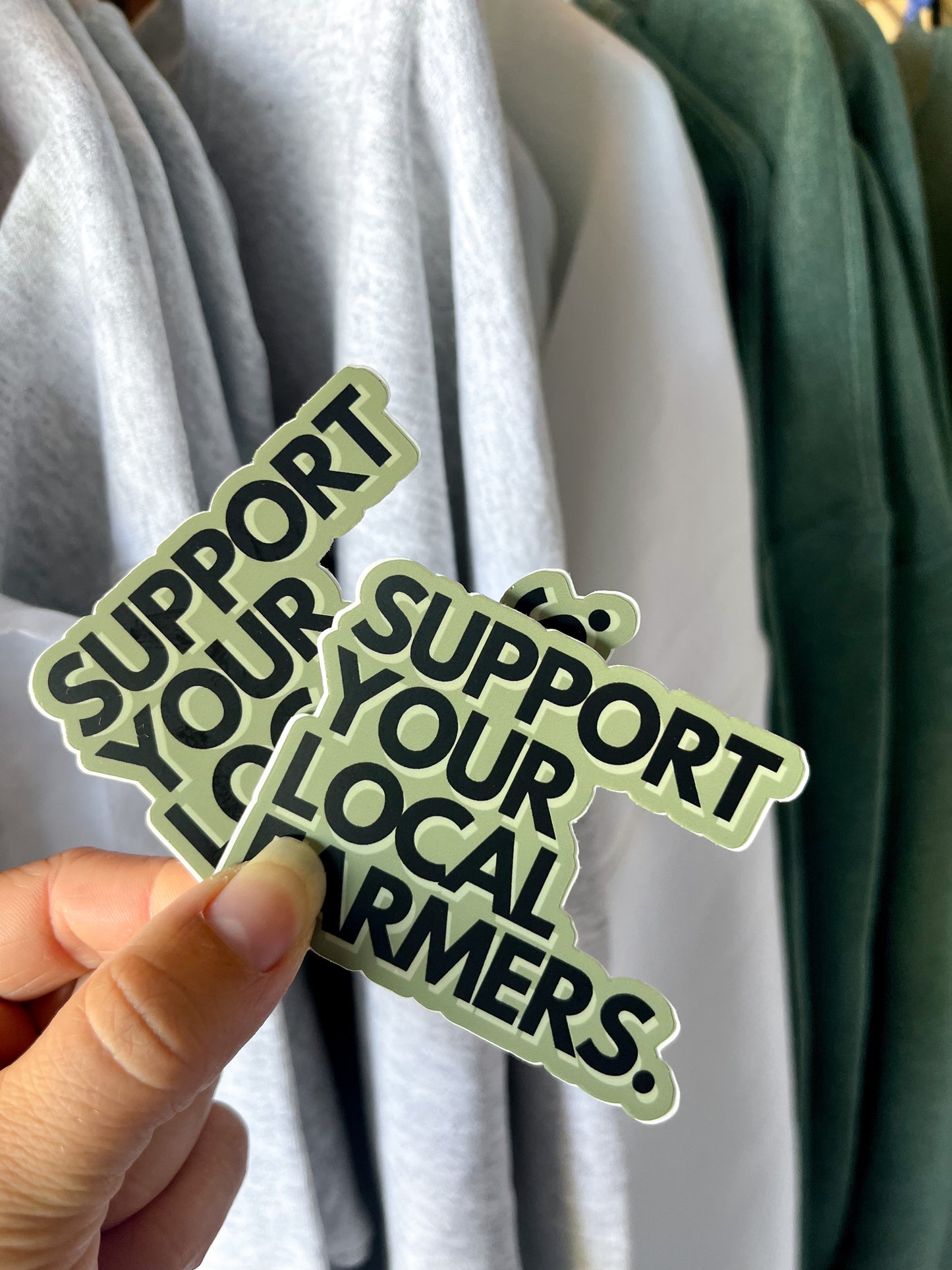 Support Your Local Farmers Decal