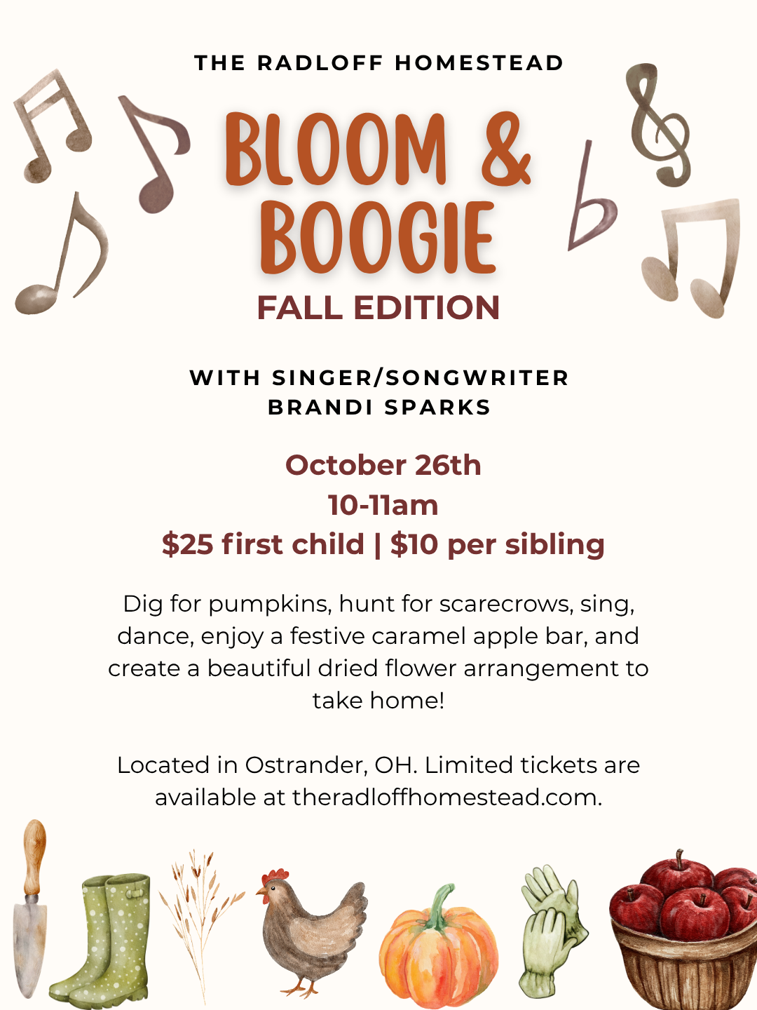 BLOOM & BOOGIE (Preschool Music Class) - FALL