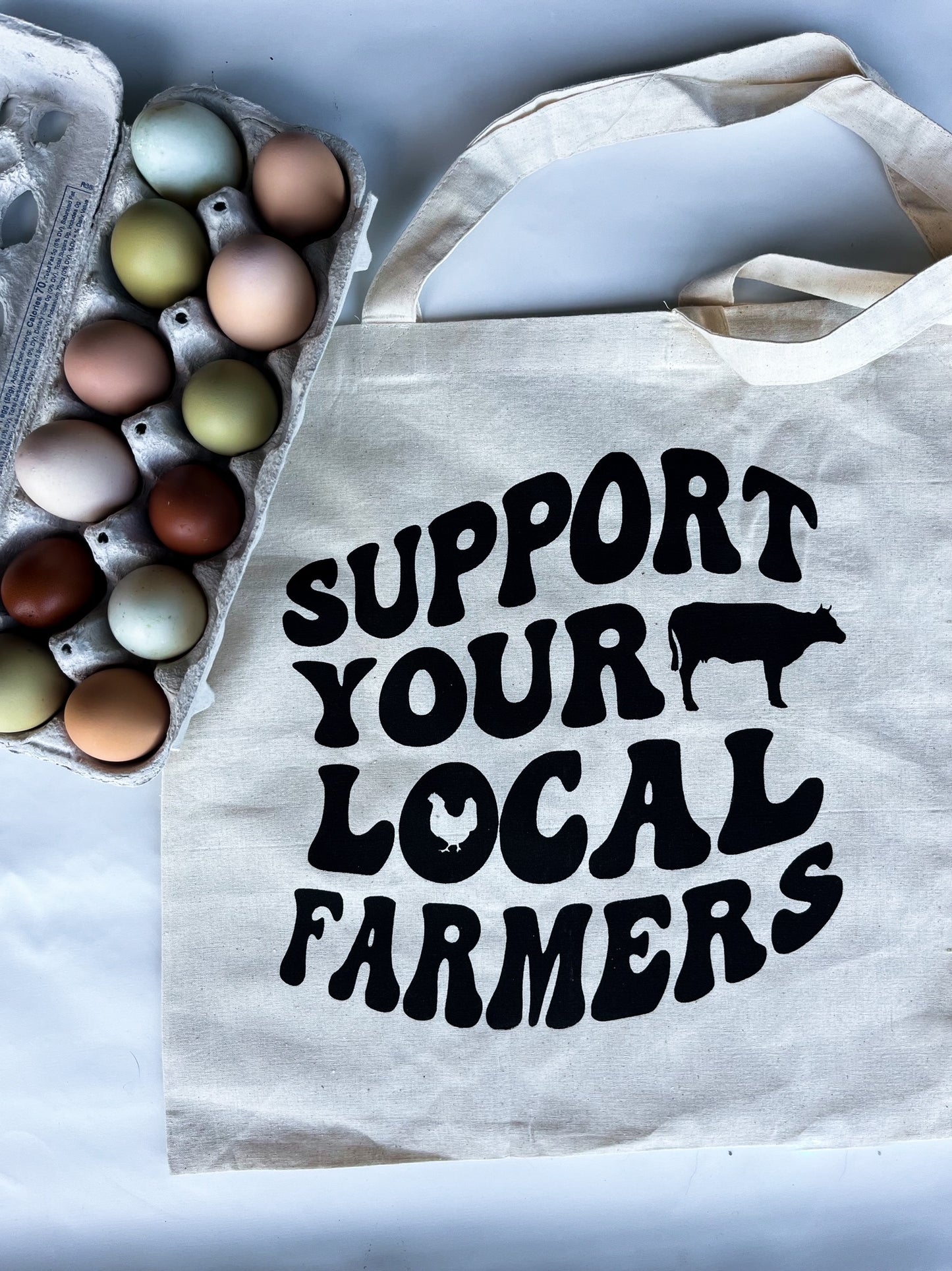 Support Your Local Farmers Canvas Tote